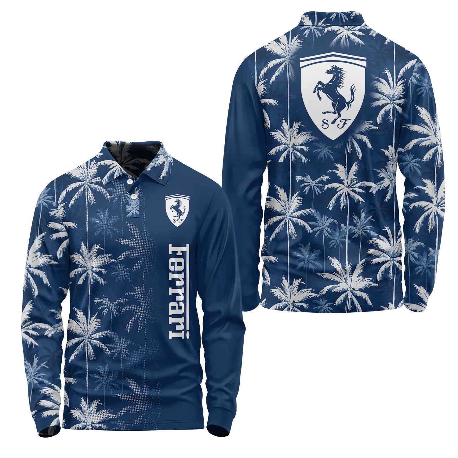 Ferrari Long Sleeve Polo SHW032