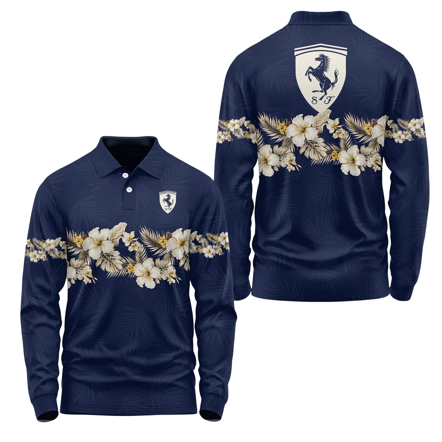 Ferrari Long Sleeve Polo SHW047