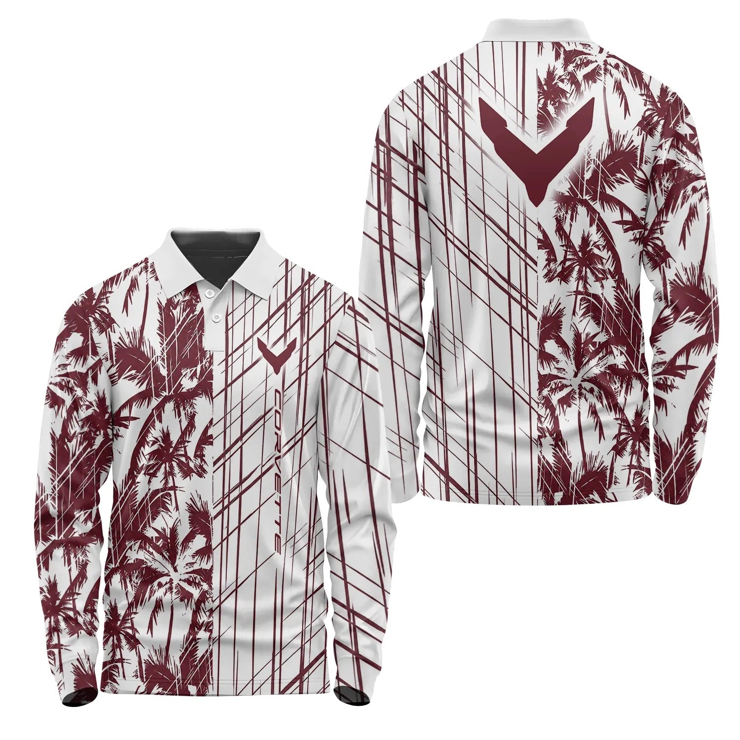 Corvette Long Sleeve Polo SHW041