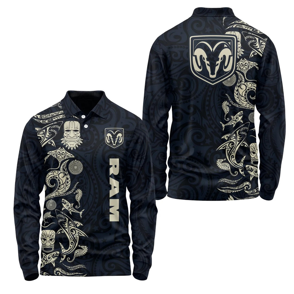 Ram Long Sleeve Polo SHW033