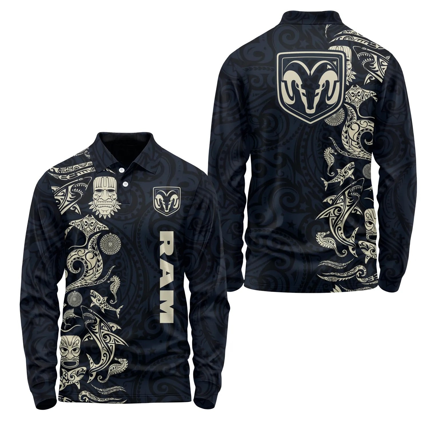 Ram Long Sleeve Polo SHW033