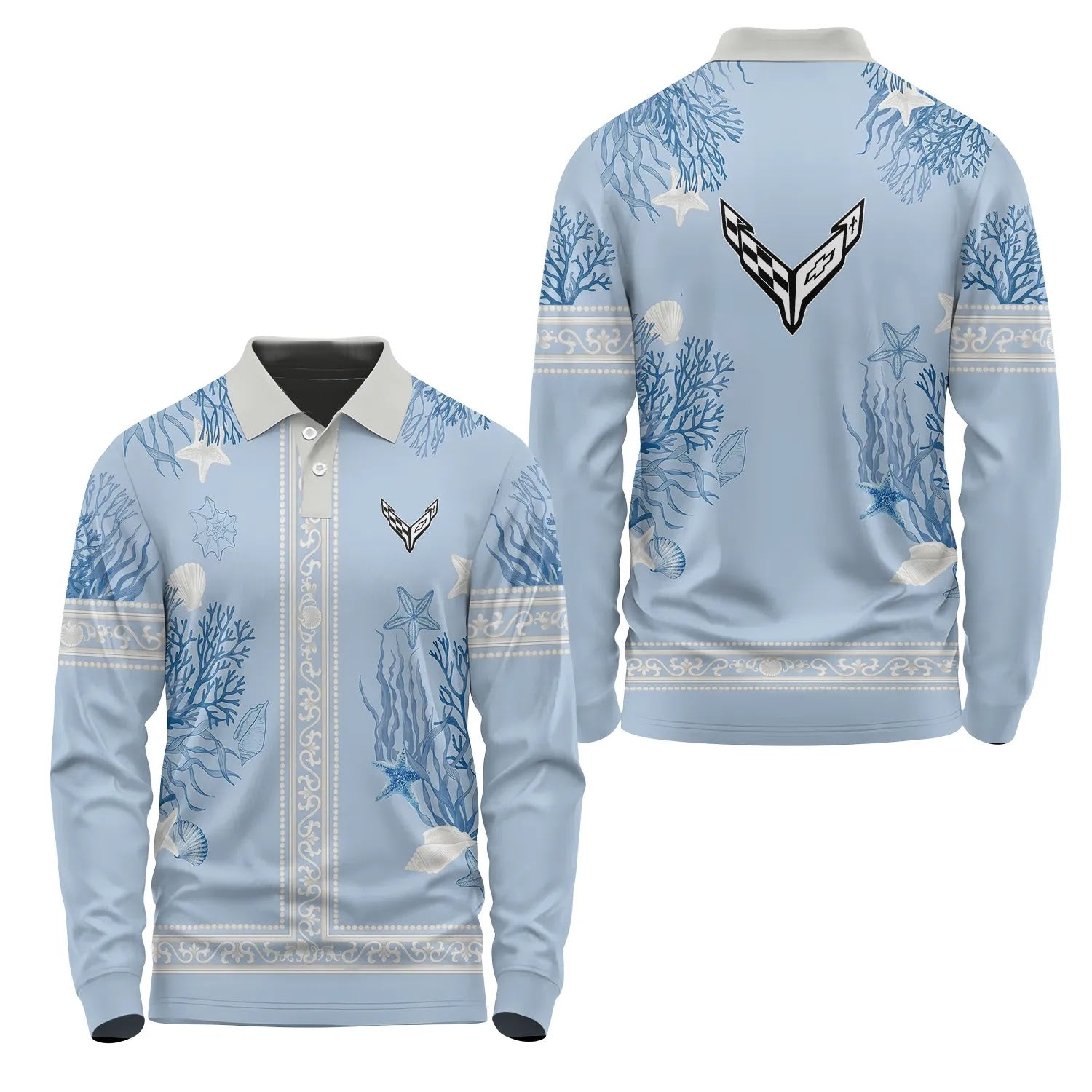Corvette Long Sleeve Polo SHW024