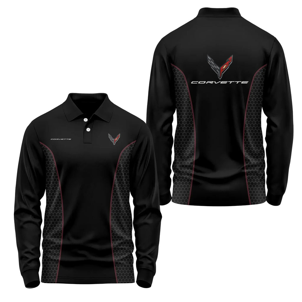 Corvette Long Sleeve Polo SC072