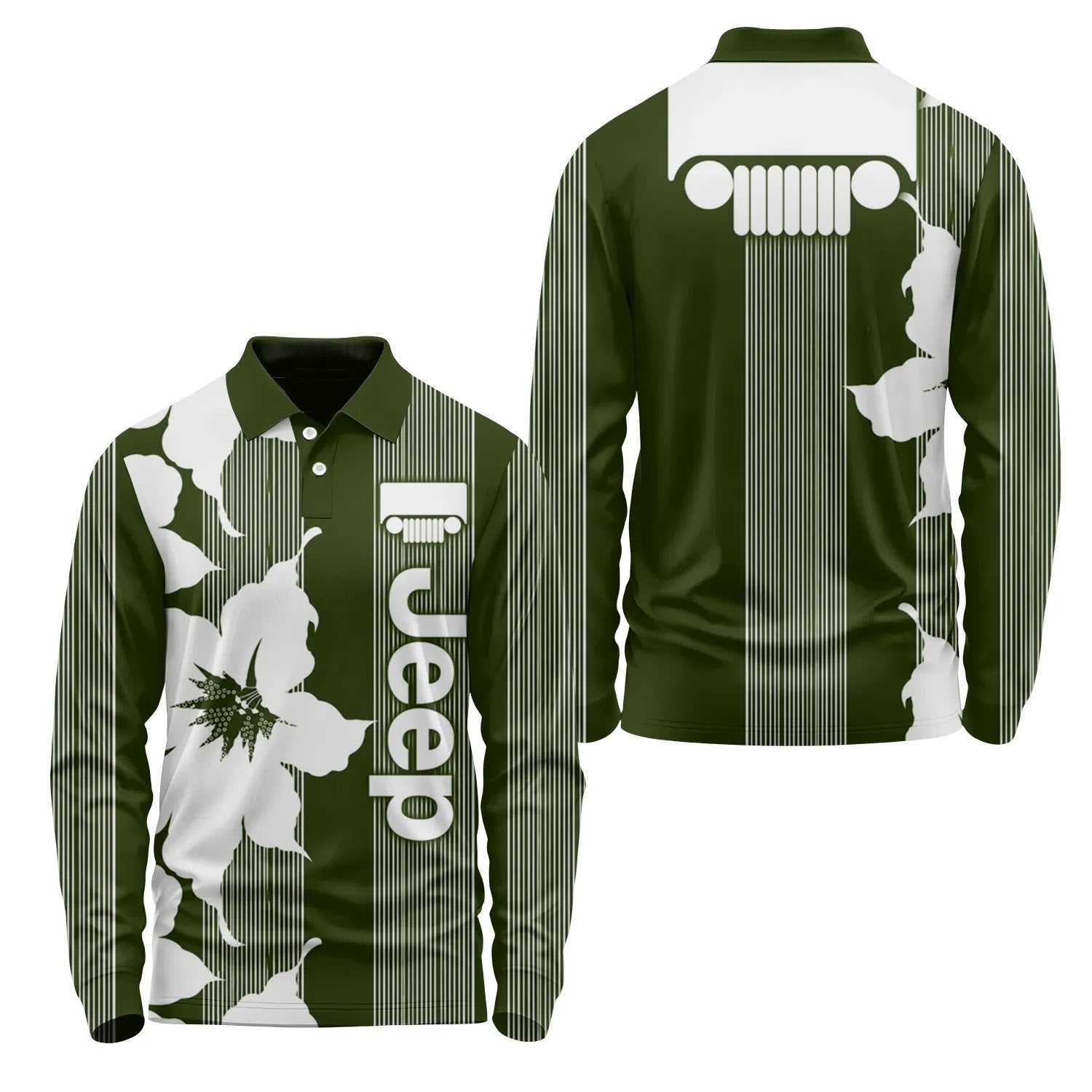 Jeep Long Sleeve Polo SHW039