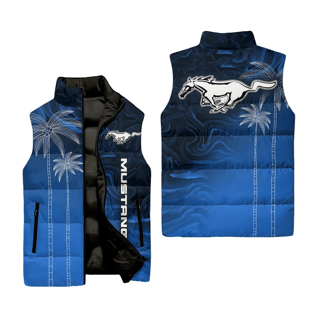 Ford Mustang Sleeveless Puffer Jacket SHW070