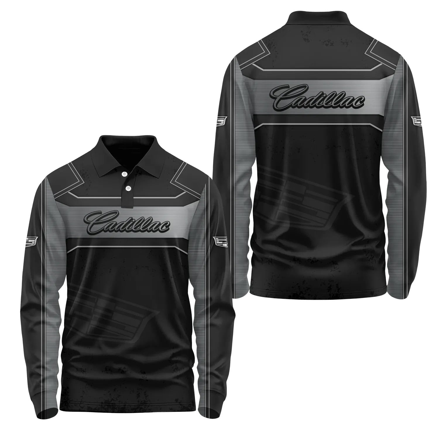 Cadillac Long Sleeve Polo SC085