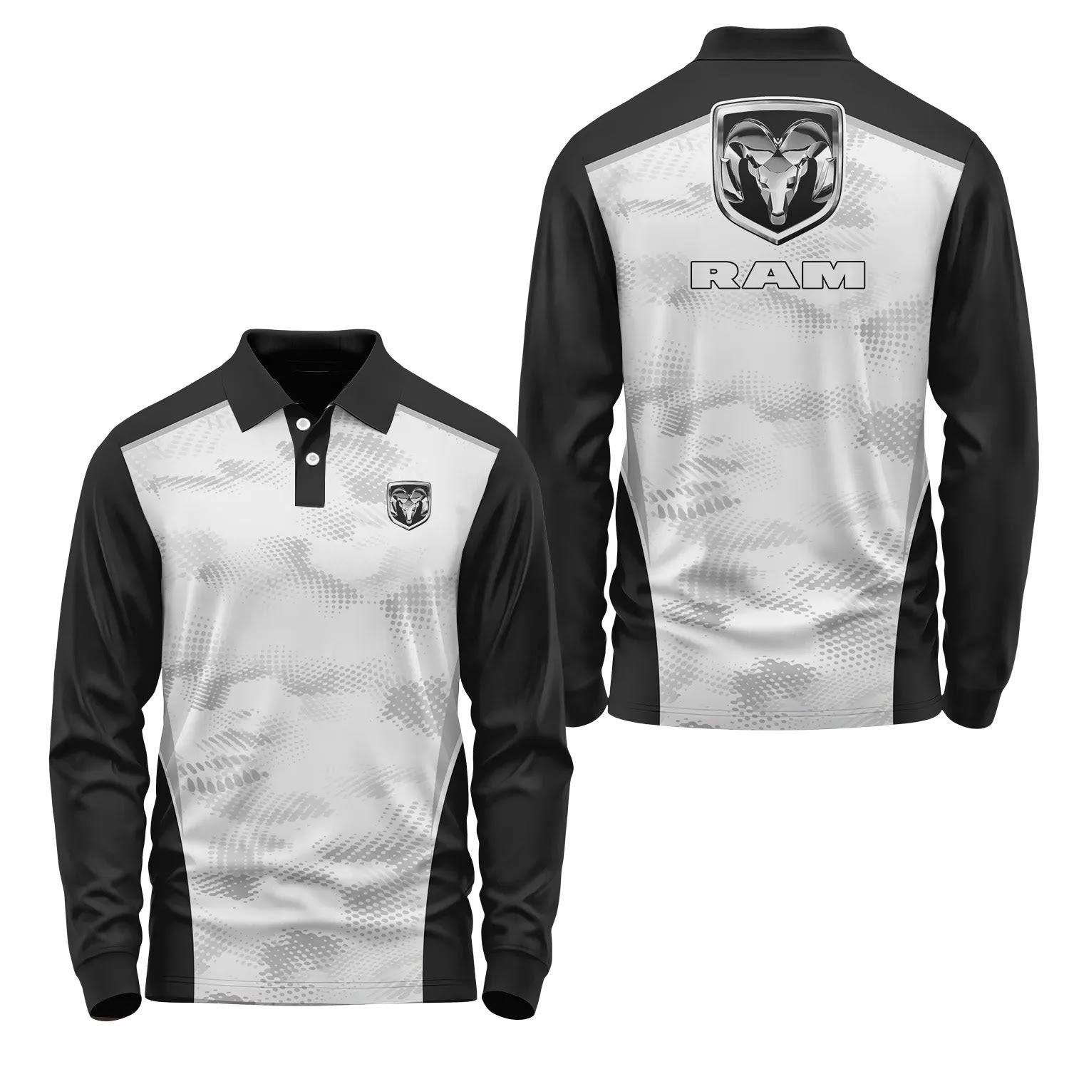Ram Long Sleeve Polo SC081