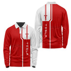 Tesla Long Sleeve Polo SC064