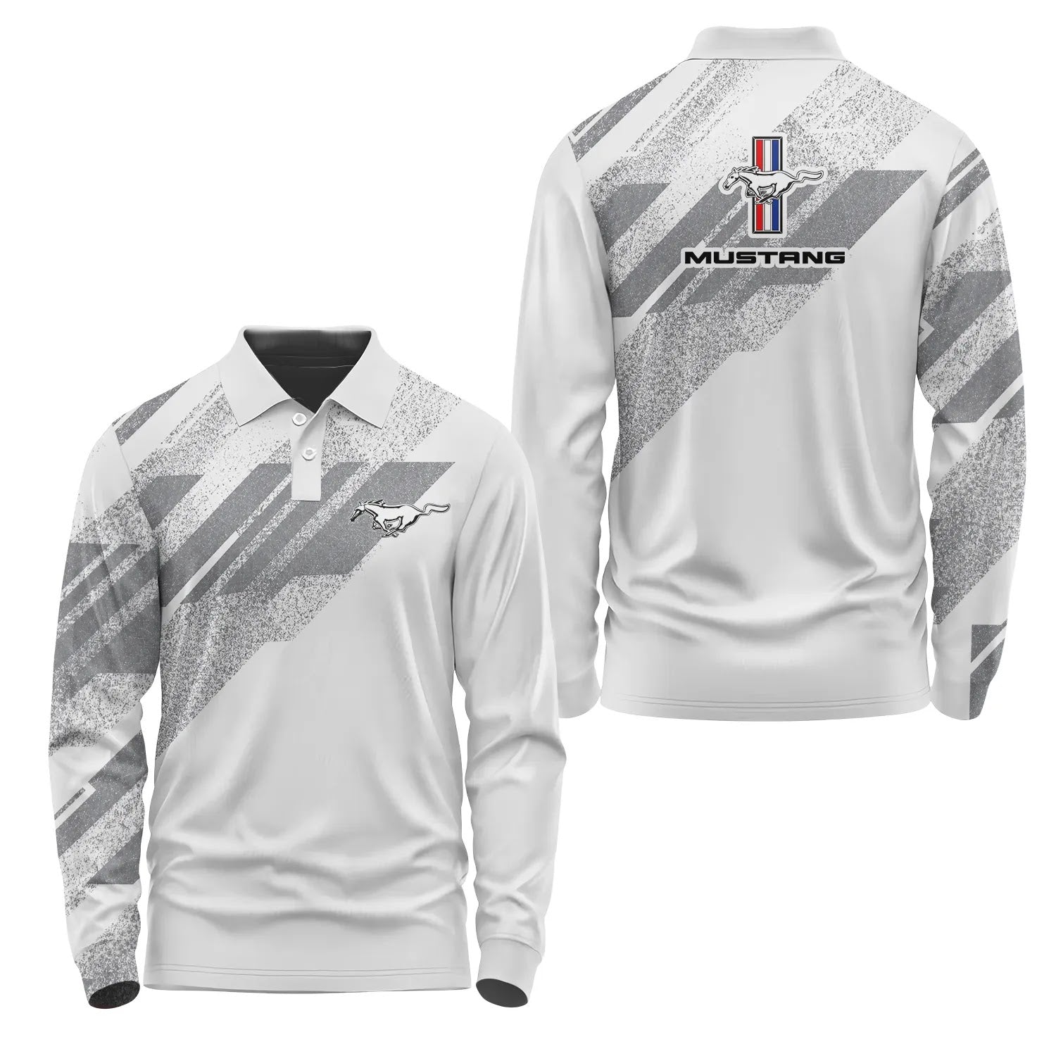 Ford Mustang Long Sleeve Polo SC105