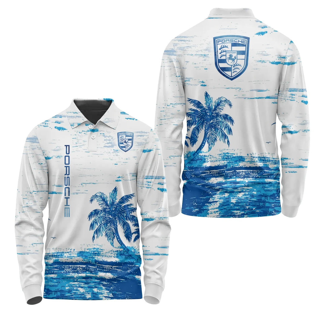Porsche Long Sleeve Polo SHW069