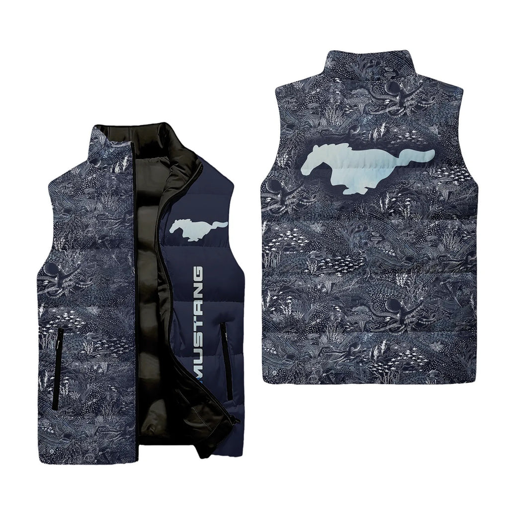 Ford Mustang Sleeveless Puffer Jacket SHW006