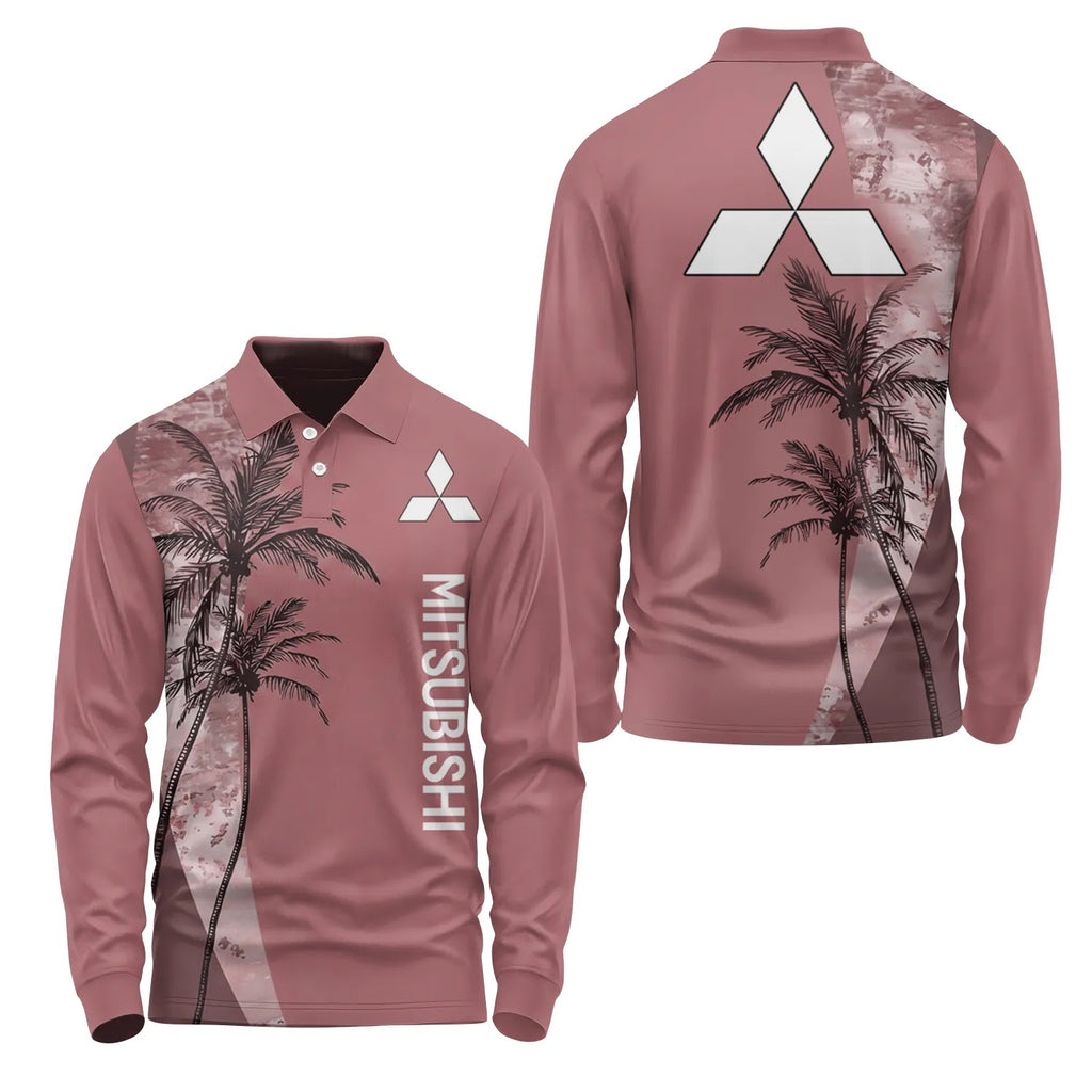 Mitsubishi Long Sleeve Polo SHW071