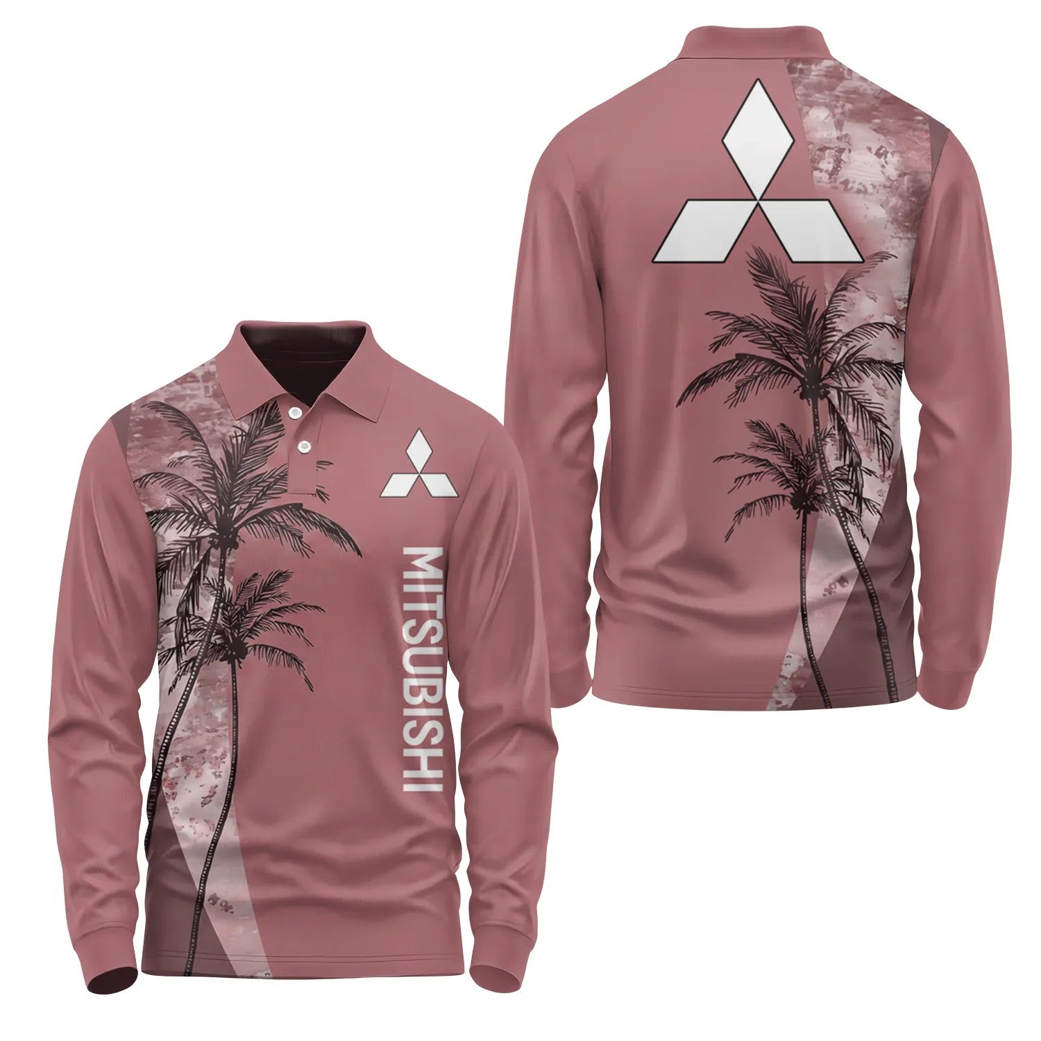 Mitsubishi Long Sleeve Polo SHW071