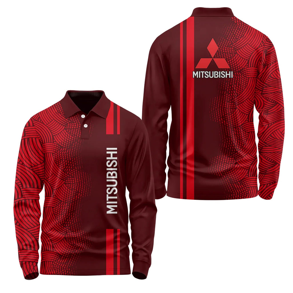 Mitsubishi Long Sleeve Polo SC084