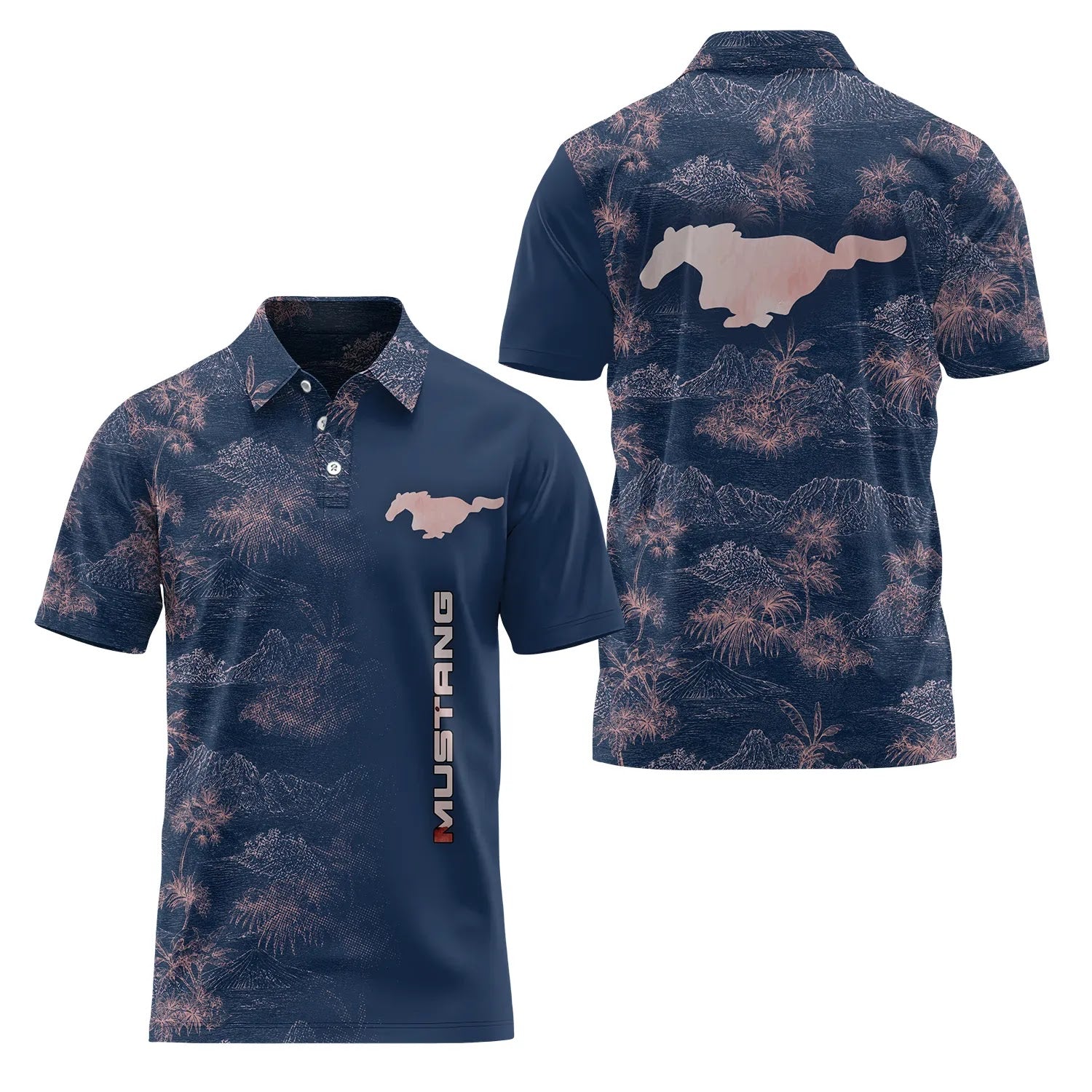 Ford Mustang Short Sleeve Polo SHW007