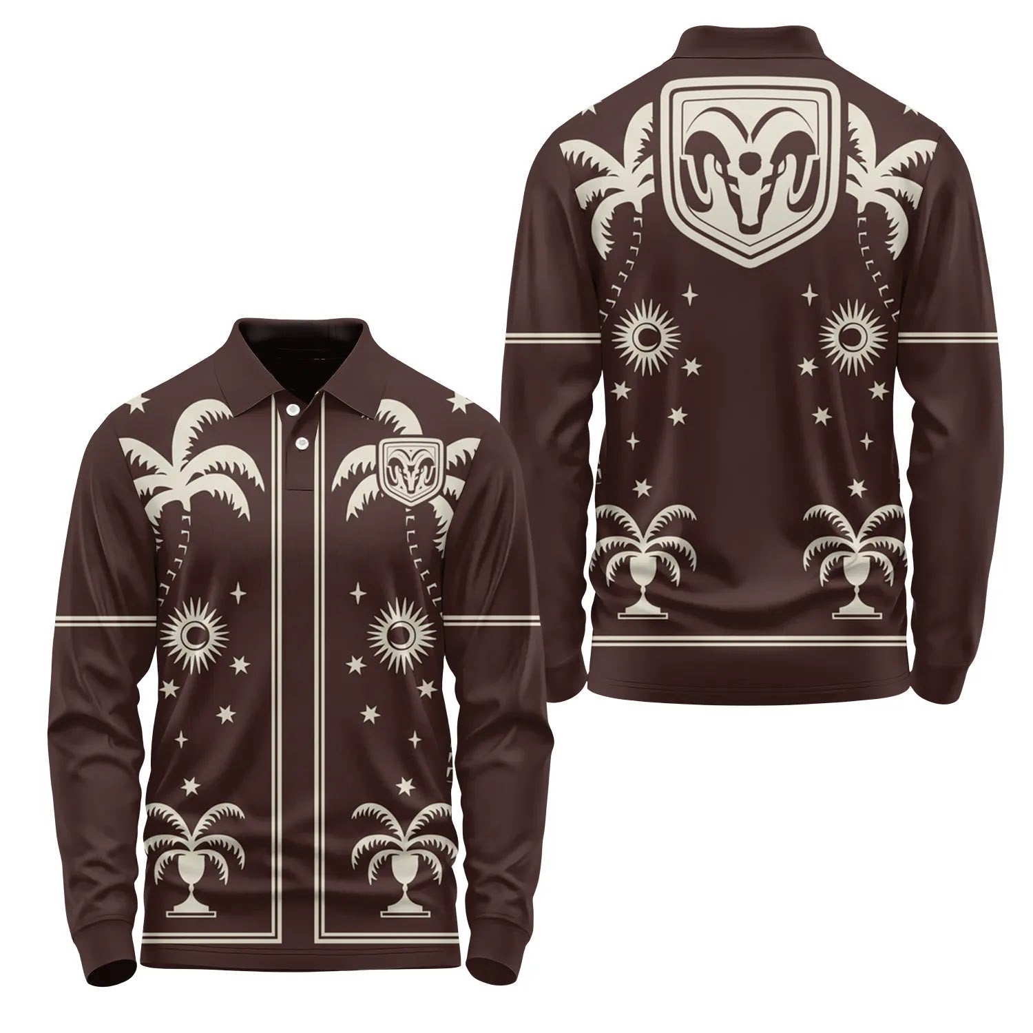 Ram Long Sleeve Polo SHW066