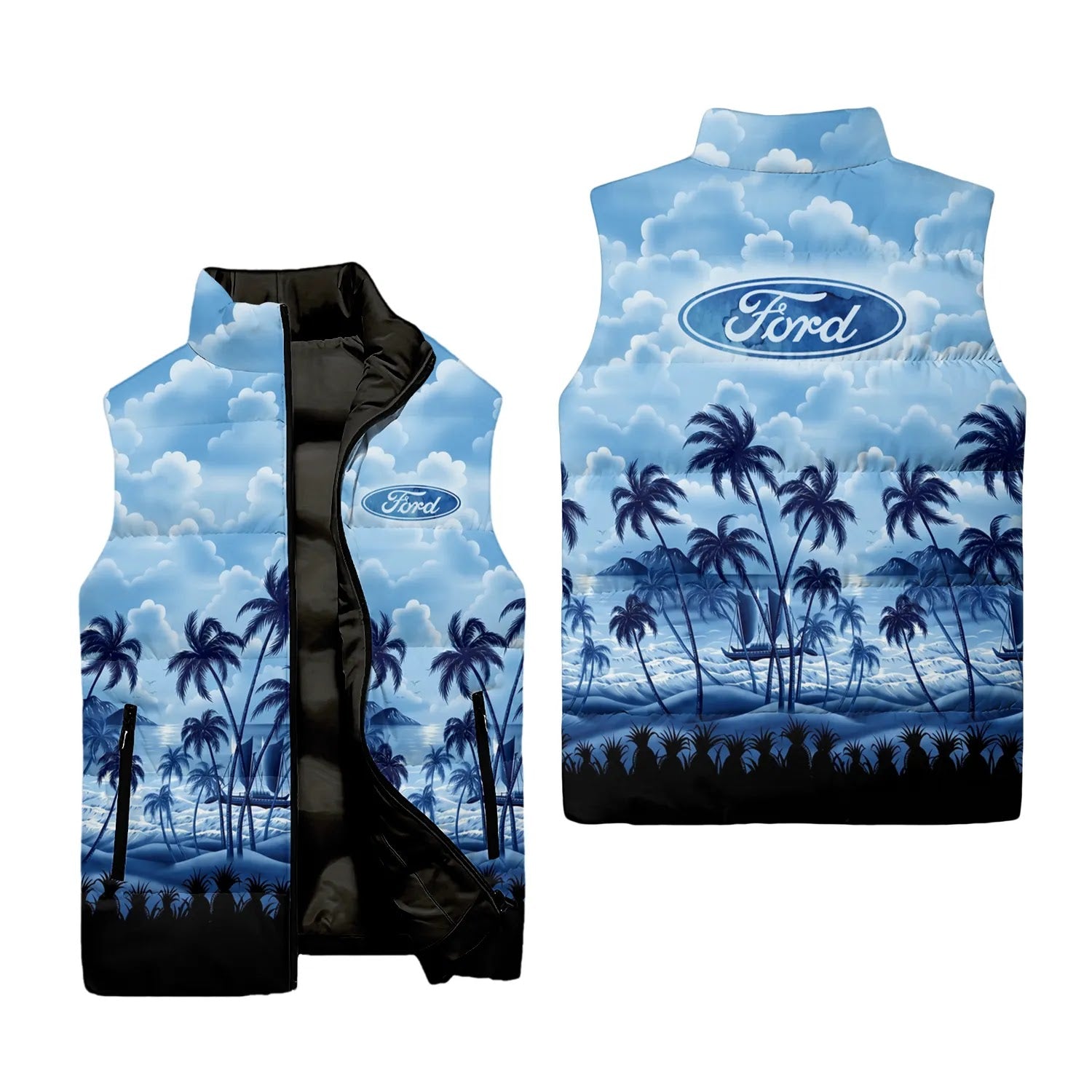 Ford Sleeveless Puffer Jacket SHW018