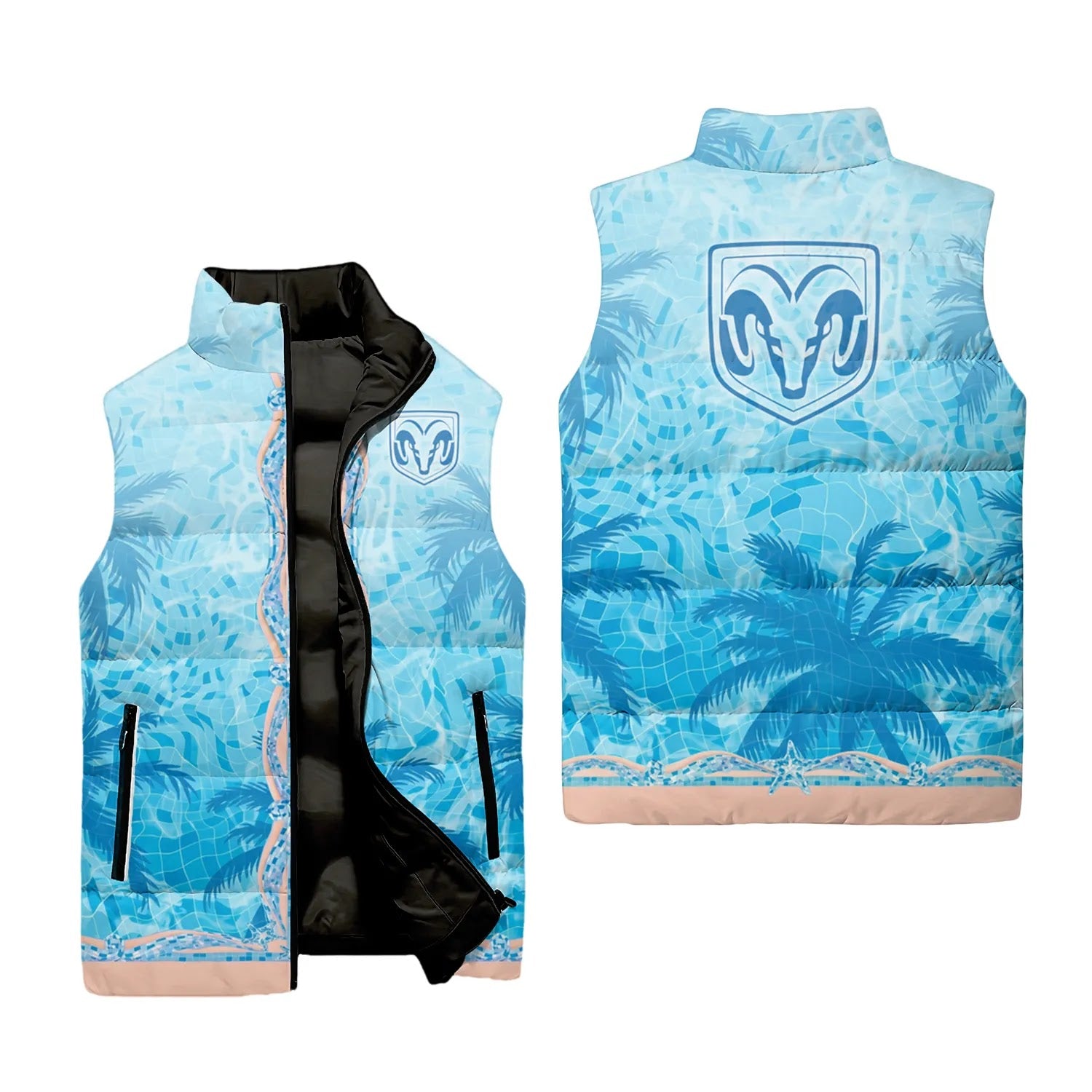 Ram Sleeveless Puffer Jacket SHW026