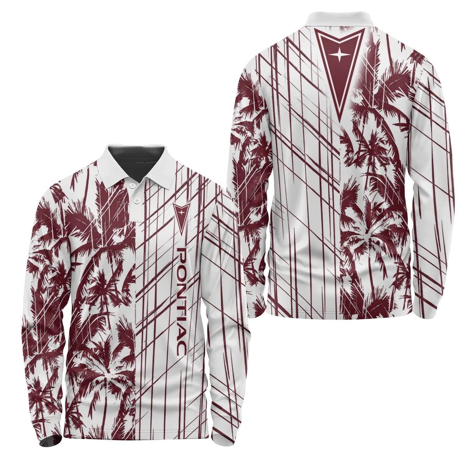 Pontiac Long Sleeve Polo SHW041
