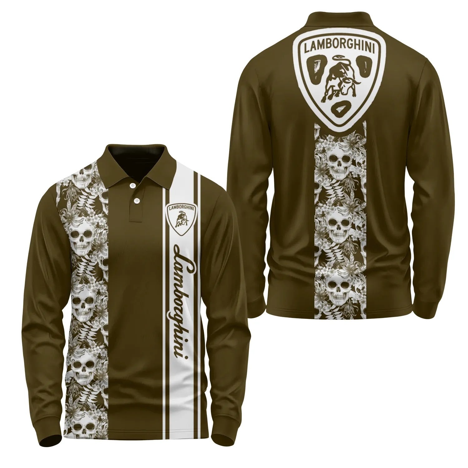 Lamborghini Long Sleeve Polo SHW042