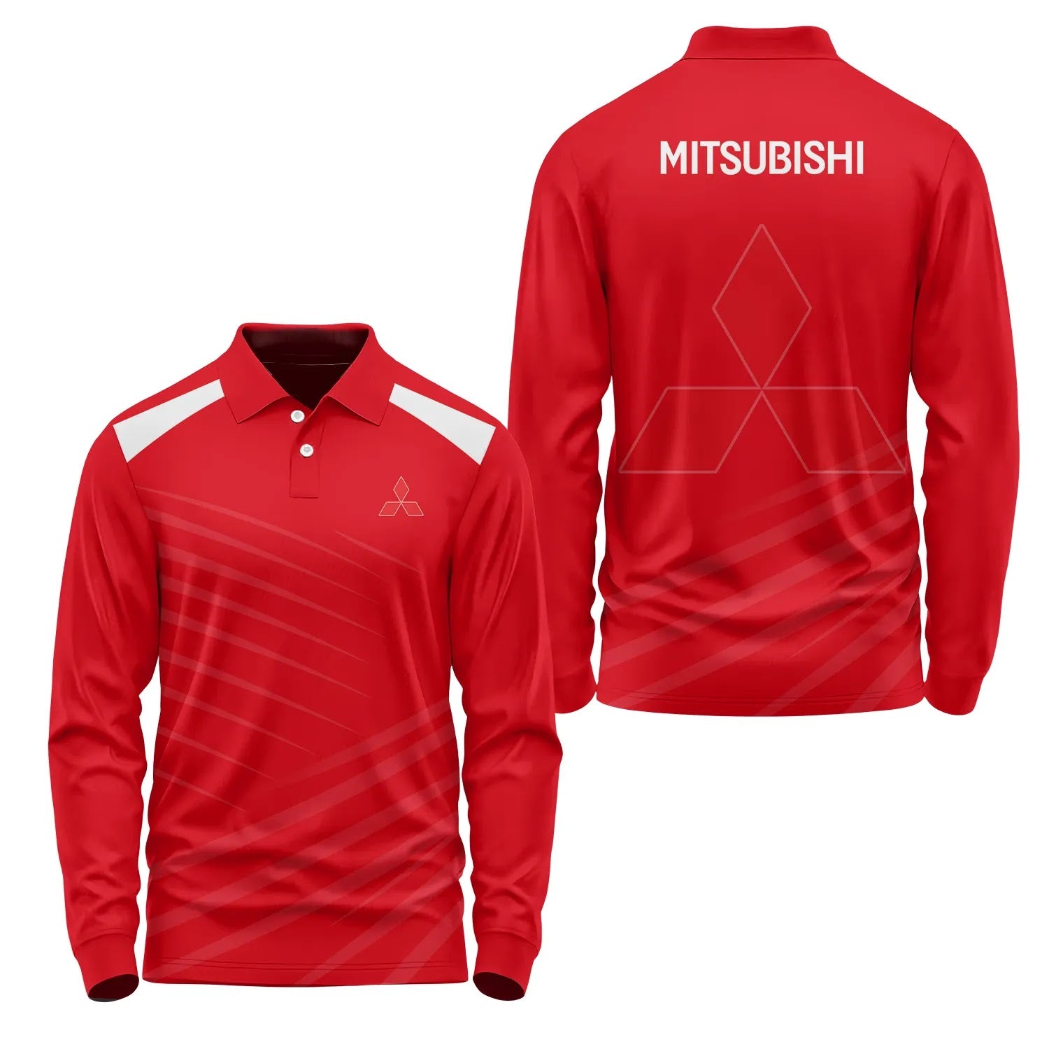 Mitsubishi Long Sleeve Polo SC082