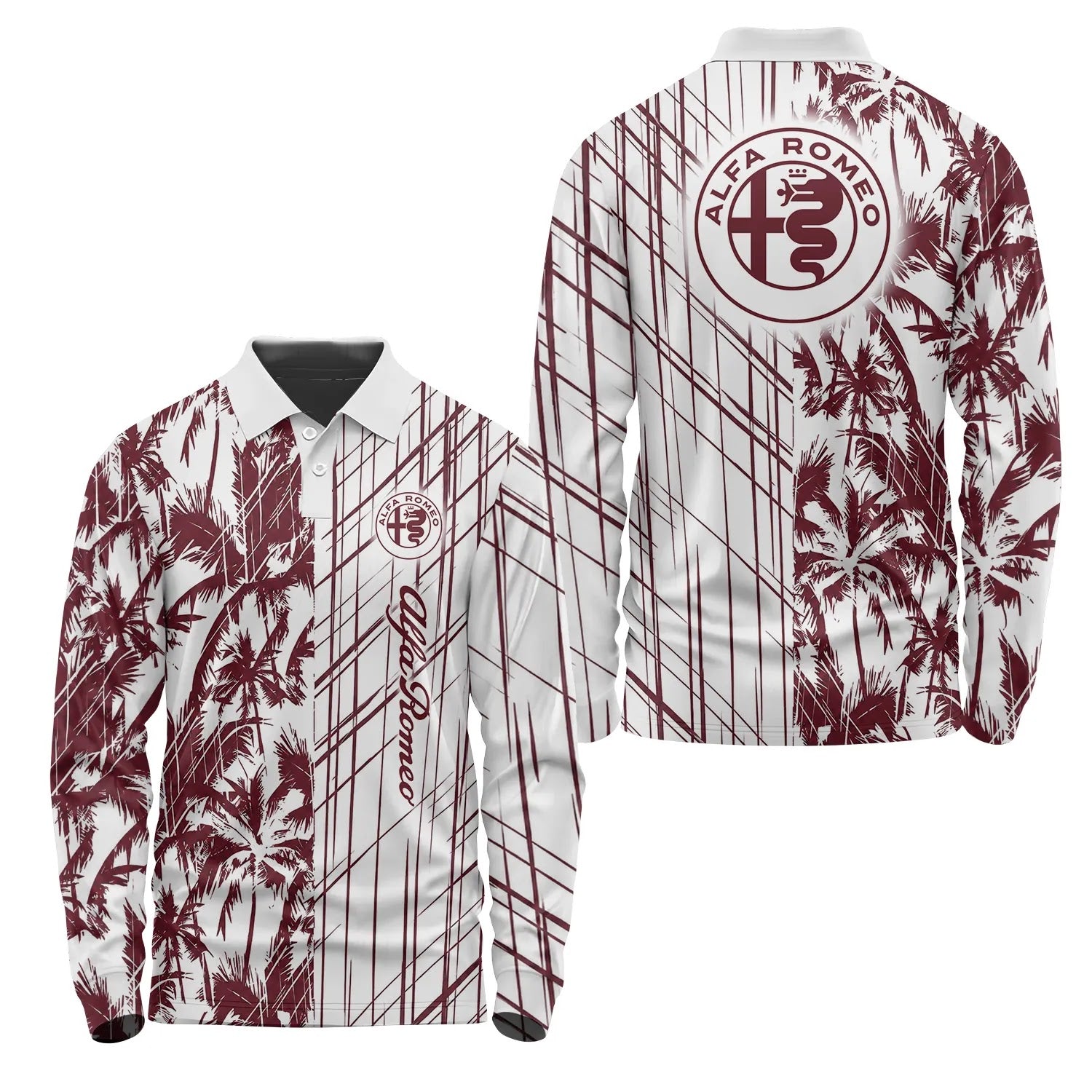 Alfa Romeo Long Sleeve Polo SHW041