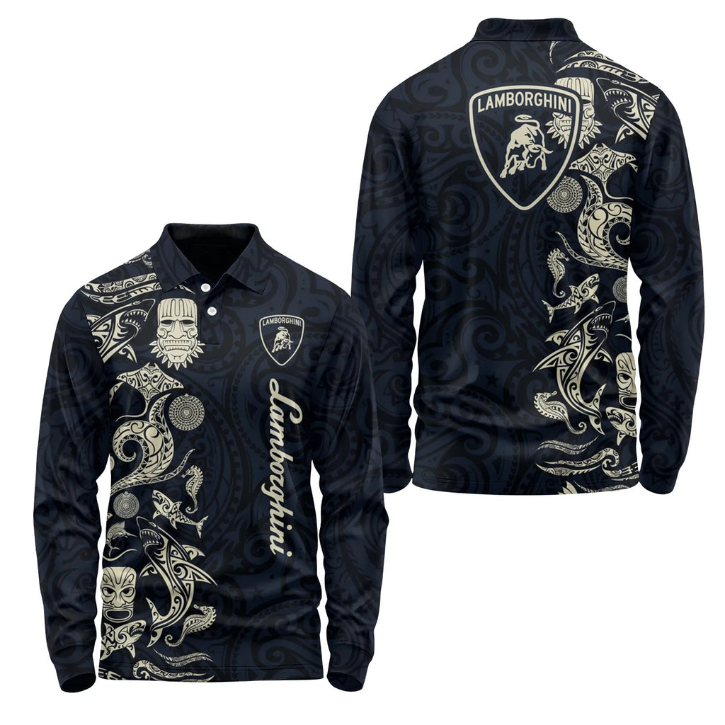 Lamborghini Long Sleeve Polo SHW033