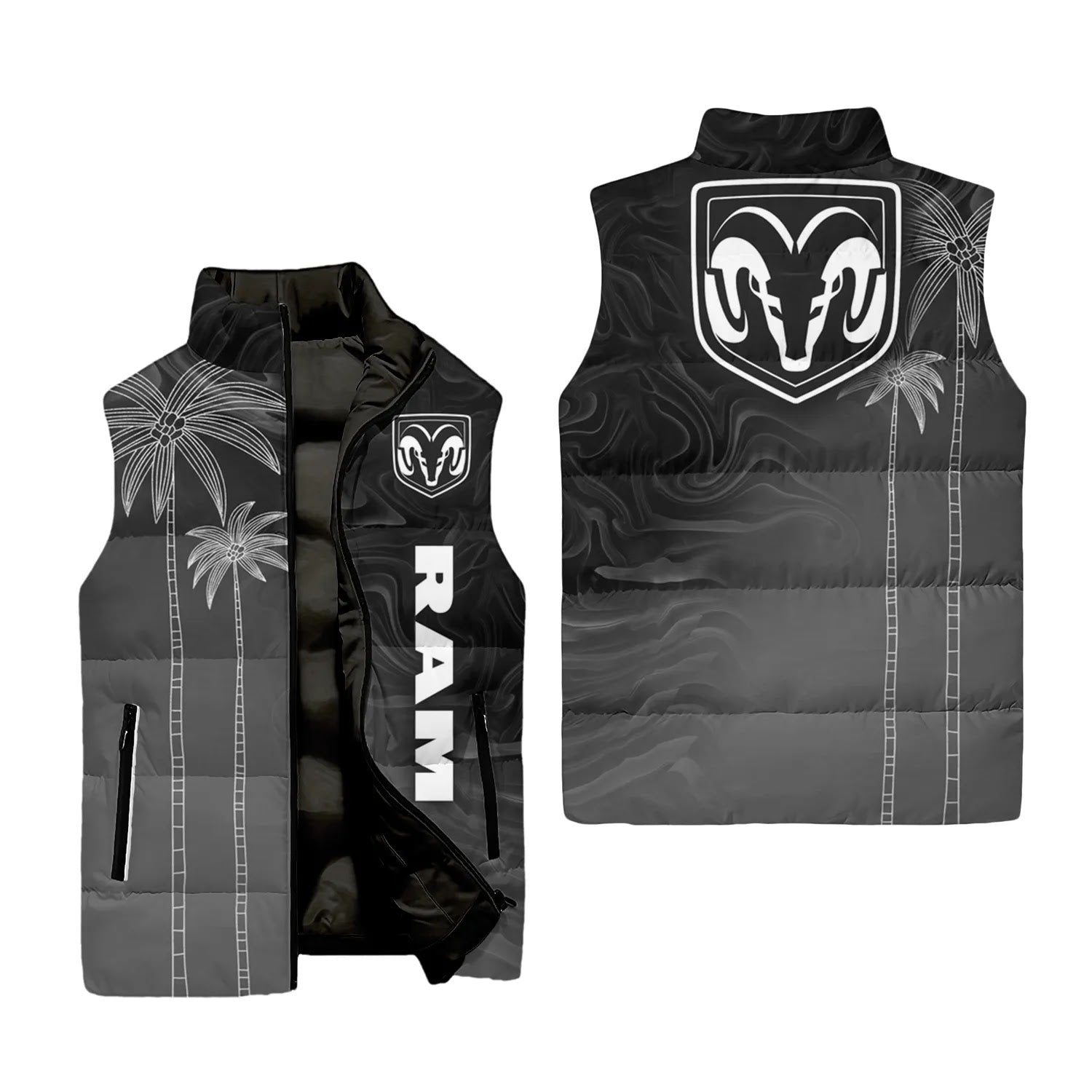 Ram Sleeveless Puffer Jacket SHW070