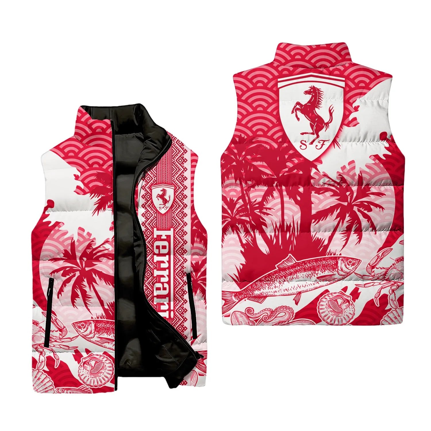 Ferrari Sleeveless Puffer Jacket SHW038