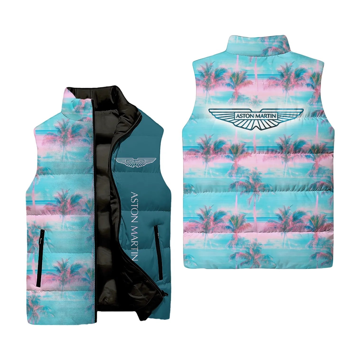 Aston Martin Sleeveless Puffer Jacket SHW058