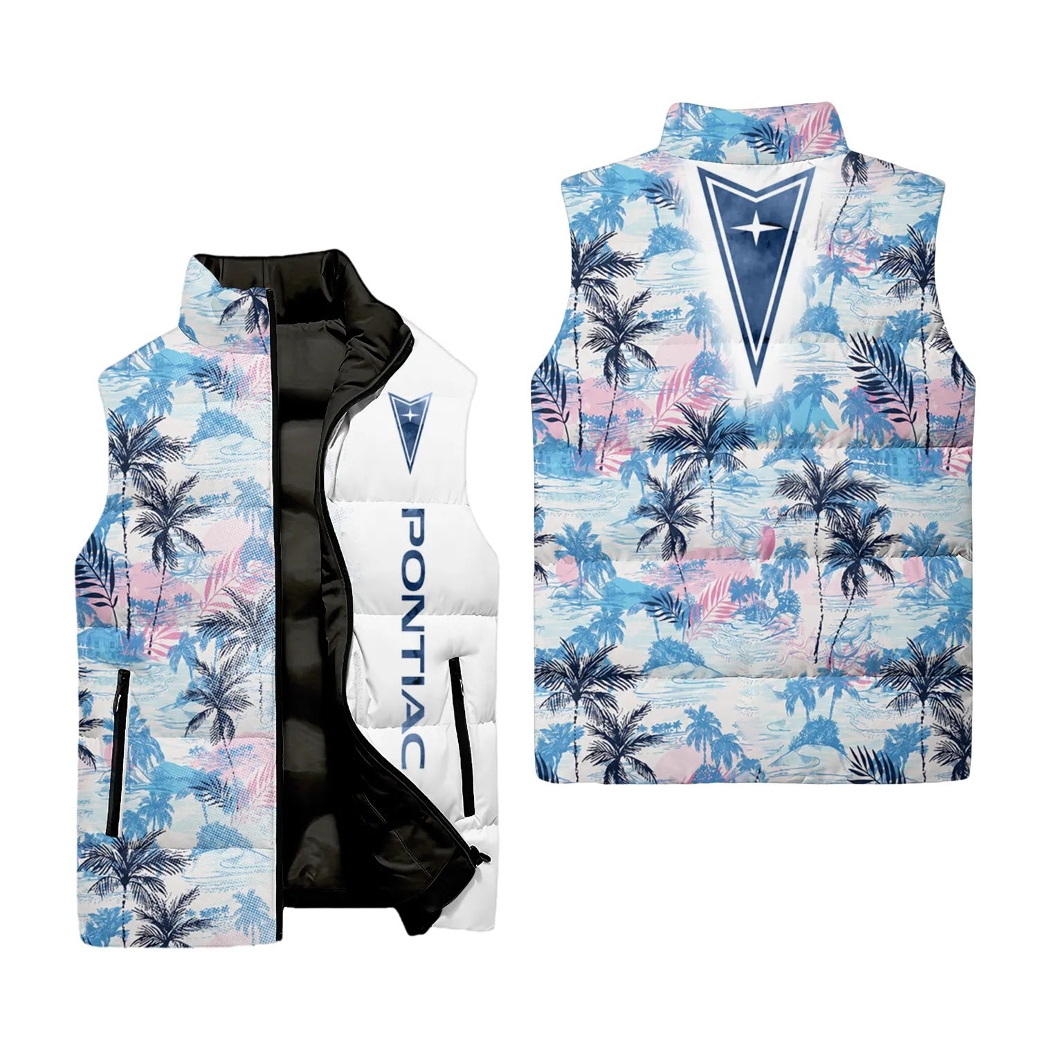 Pontiac Sleeveless Puffer Jacket SHW029