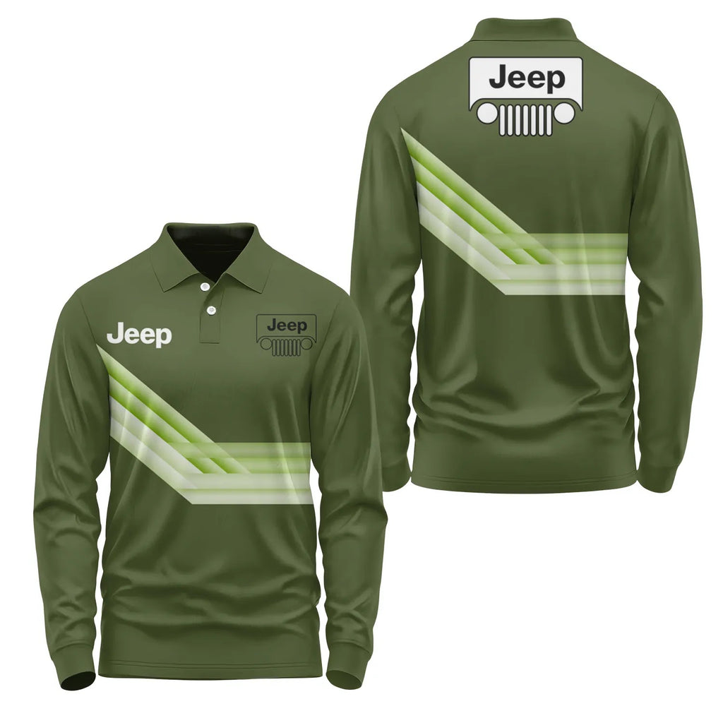 Jeep Long Sleeve Polo SC106