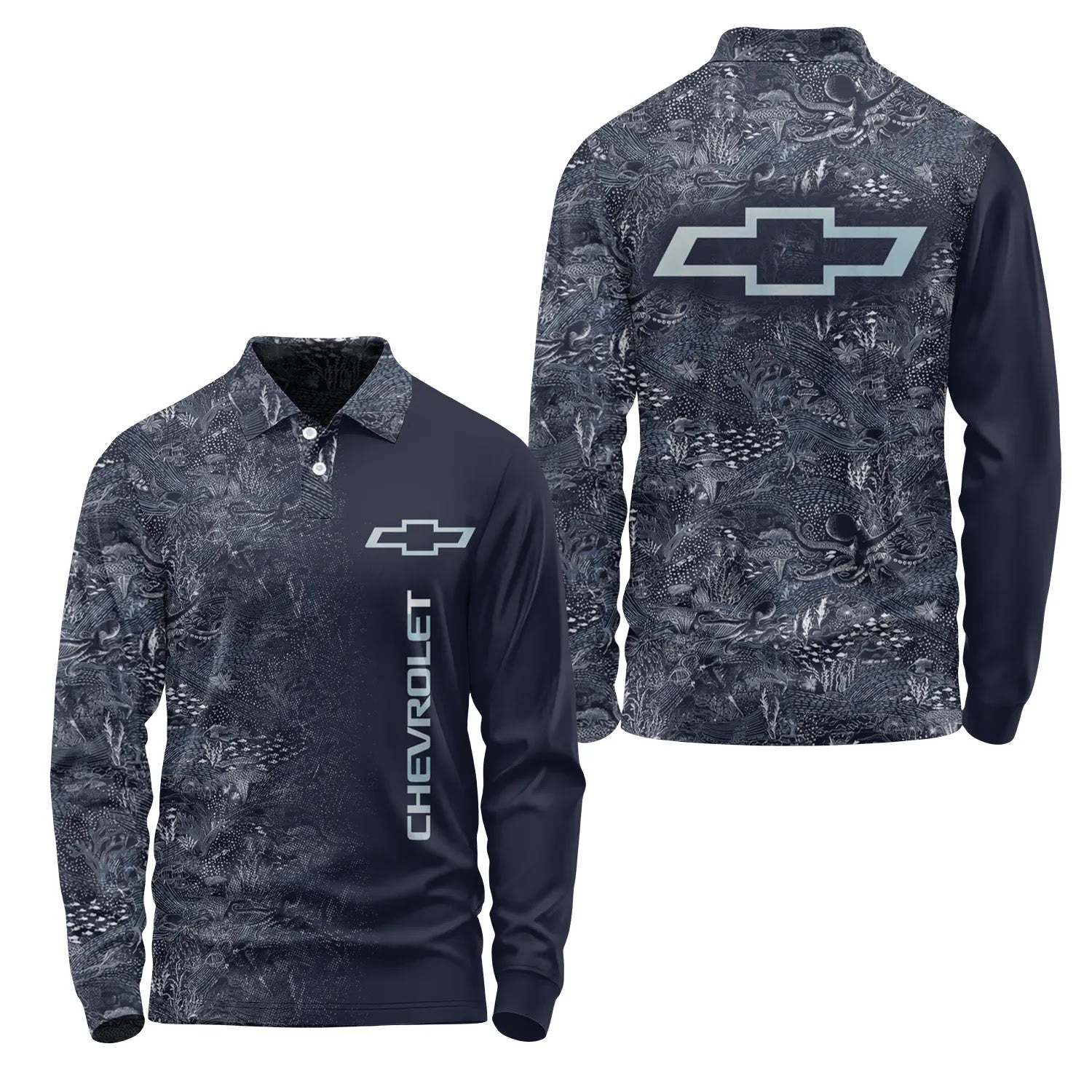 Chevrolet Long Sleeve Polo SHW006