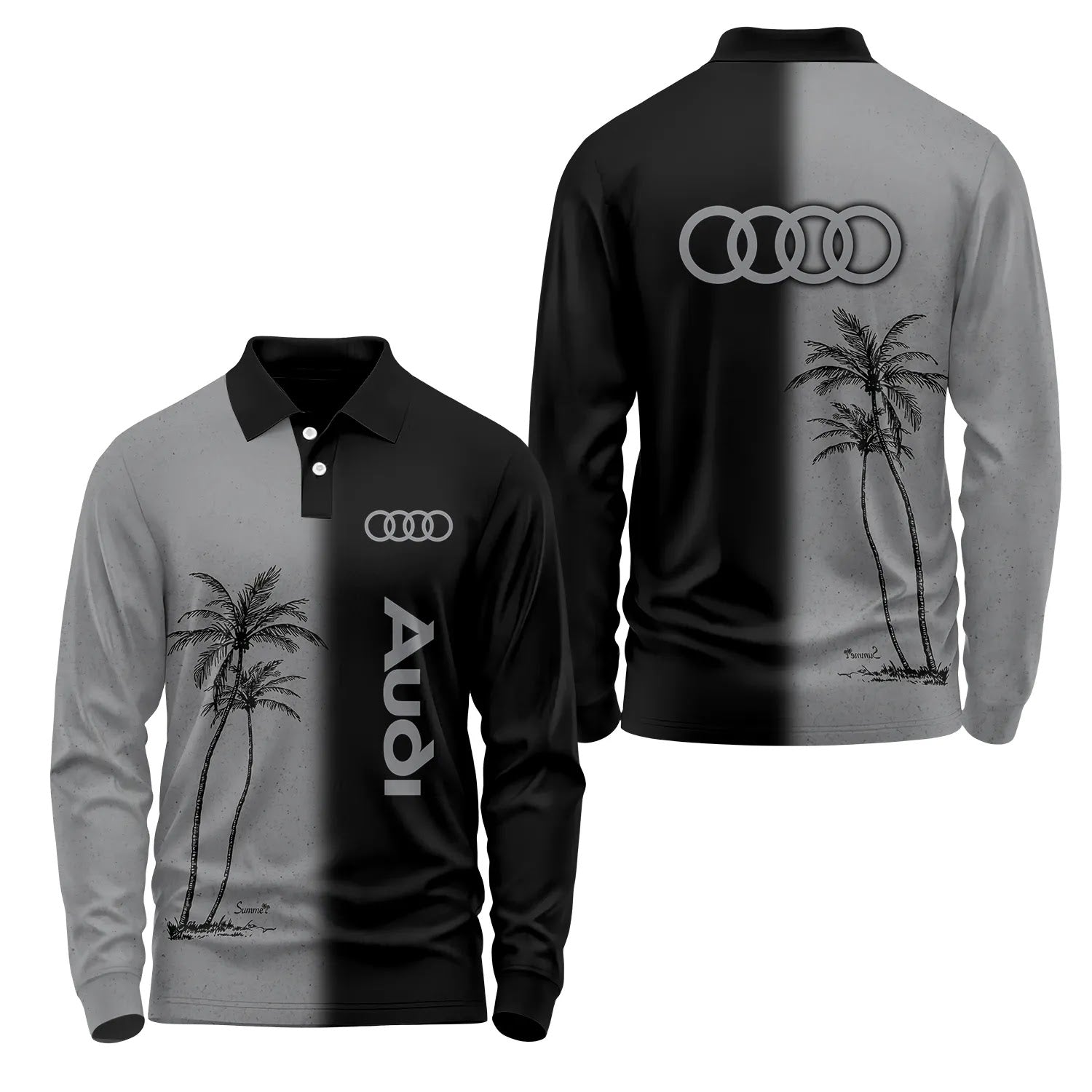 Audi Long Sleeve Polo SHW037