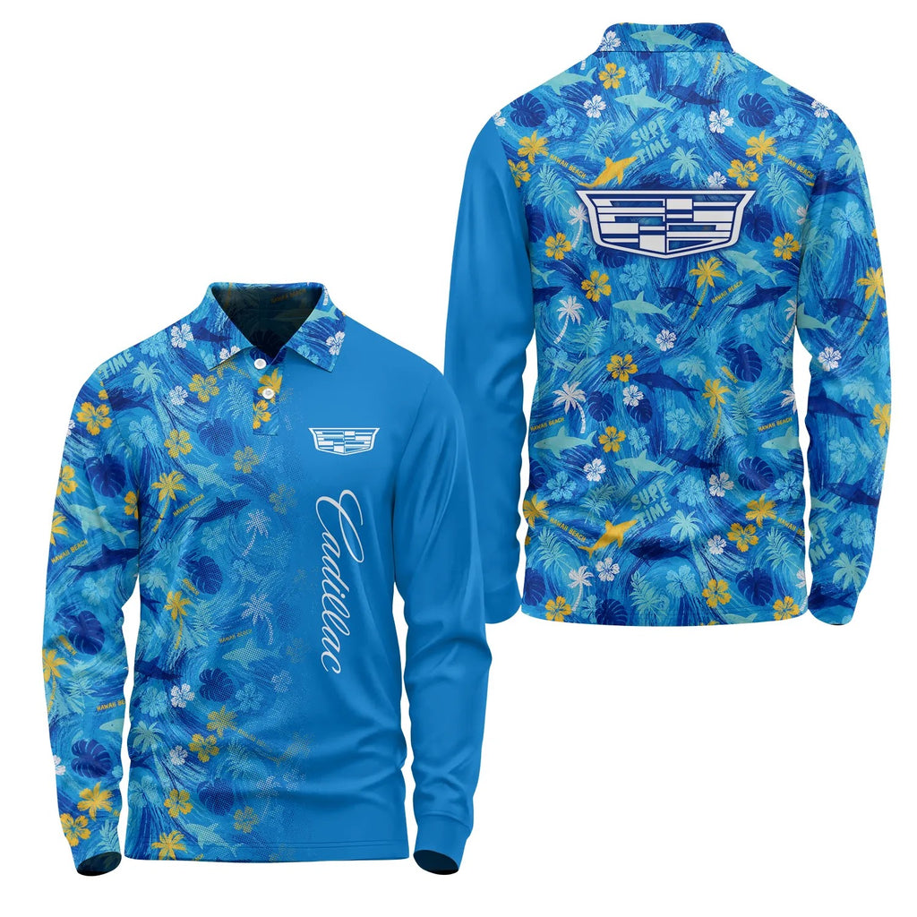 Cadillac Long Sleeve Polo SHW027