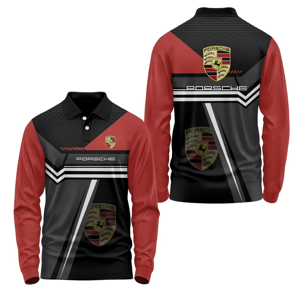 Porsche Long Sleeve Polo SC071