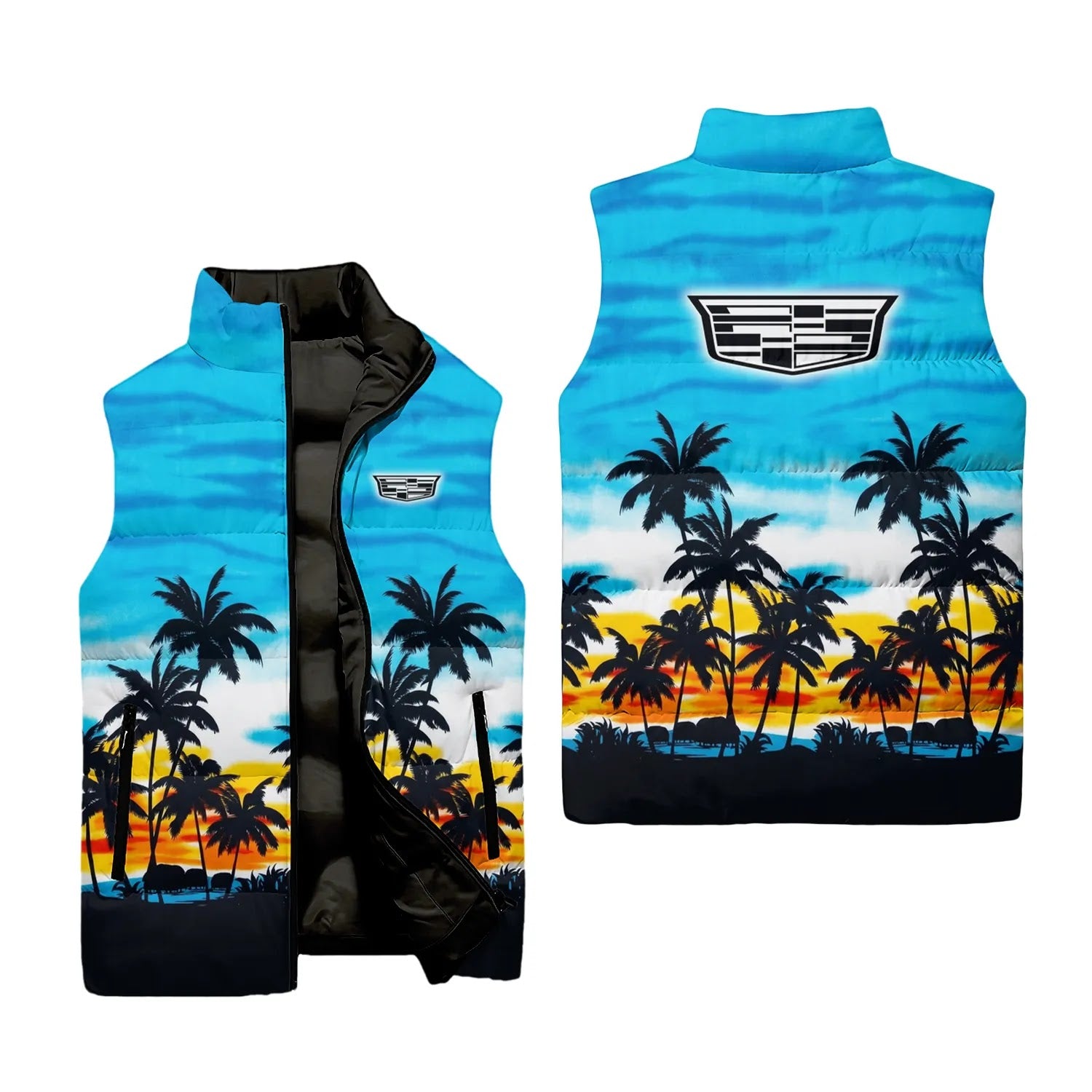 Cadillac Sleeveless Puffer Jacket SHW051