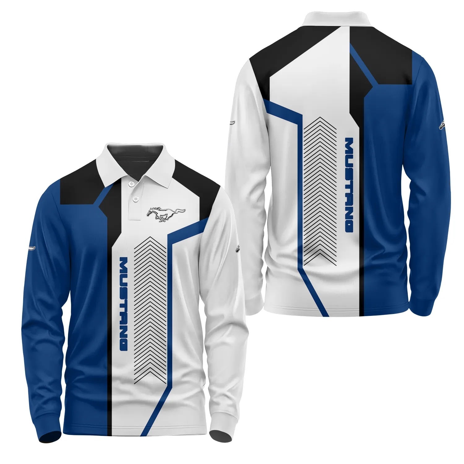 Ford Mustang Long Sleeve Polo SC065