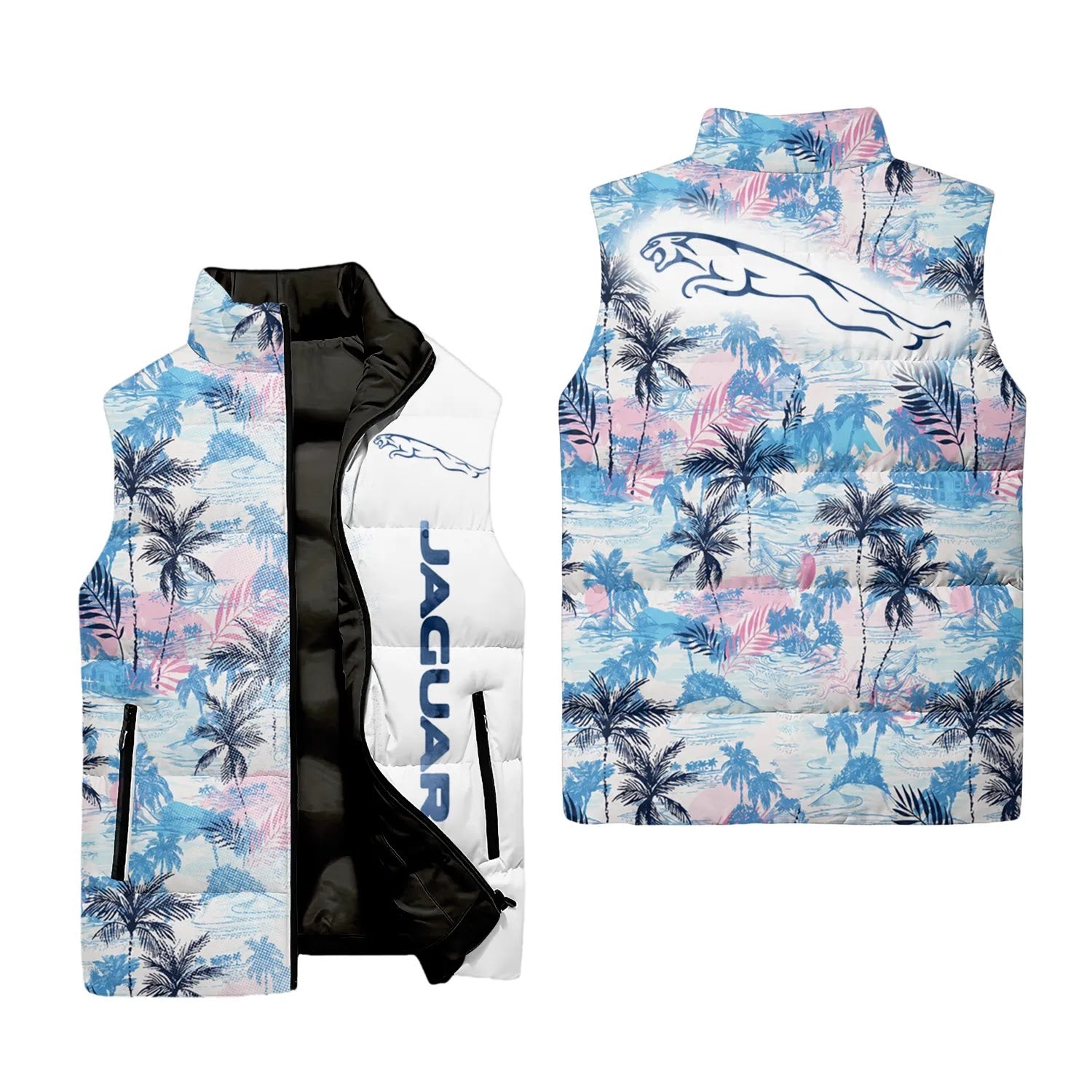 Jaguar Sleeveless Puffer Jacket SHW029