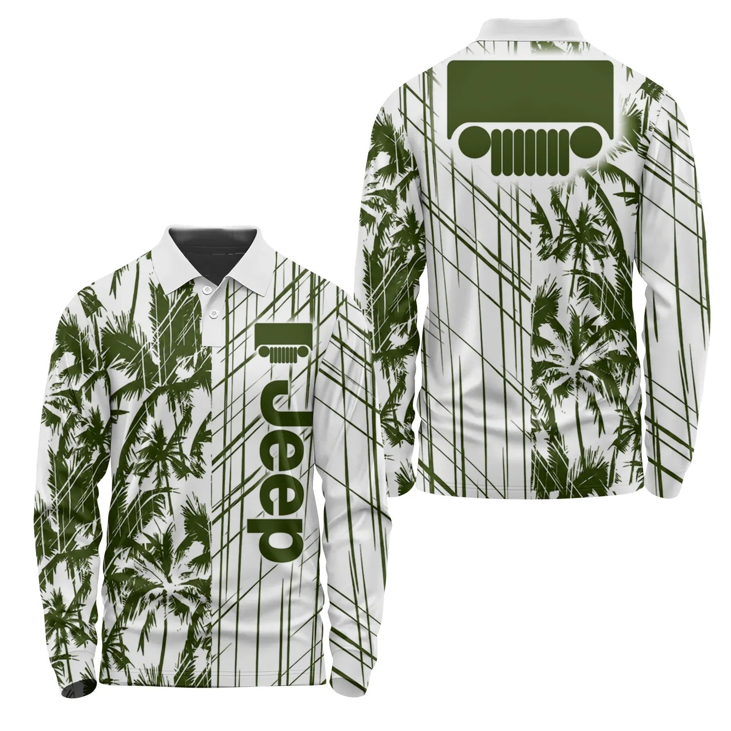 Jeep Long Sleeve Polo SHW041