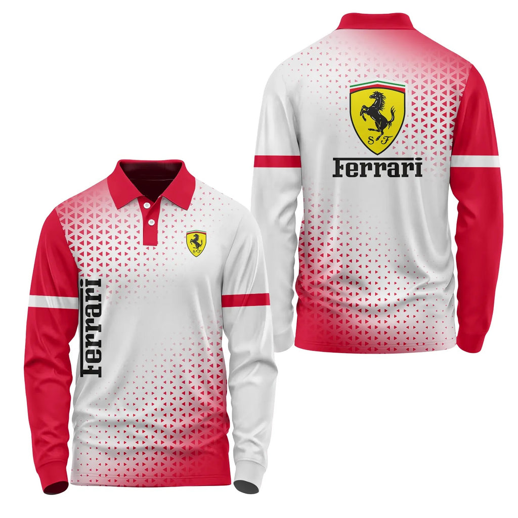Ferrari Long Sleeve Polo SC079