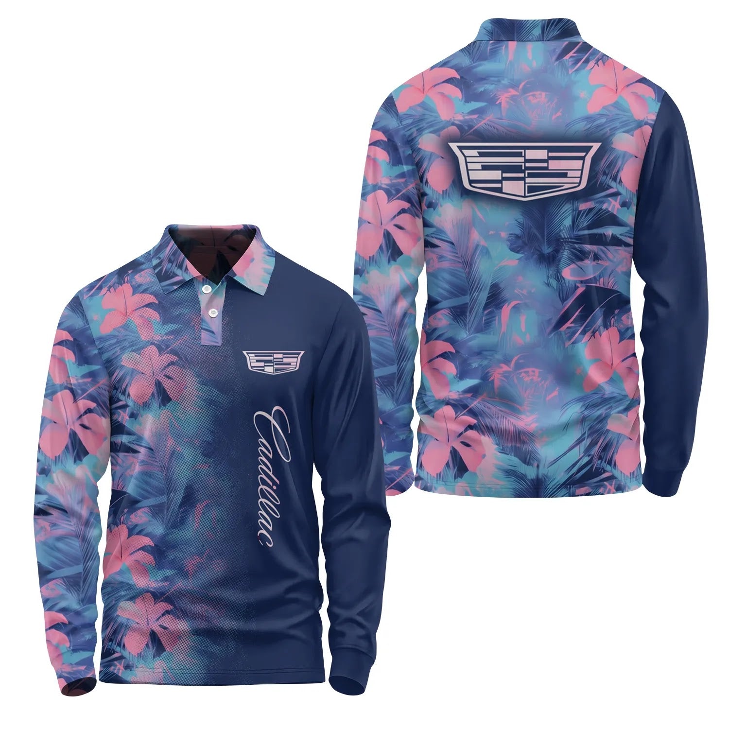 Cadillac Long Sleeve Polo SHW054