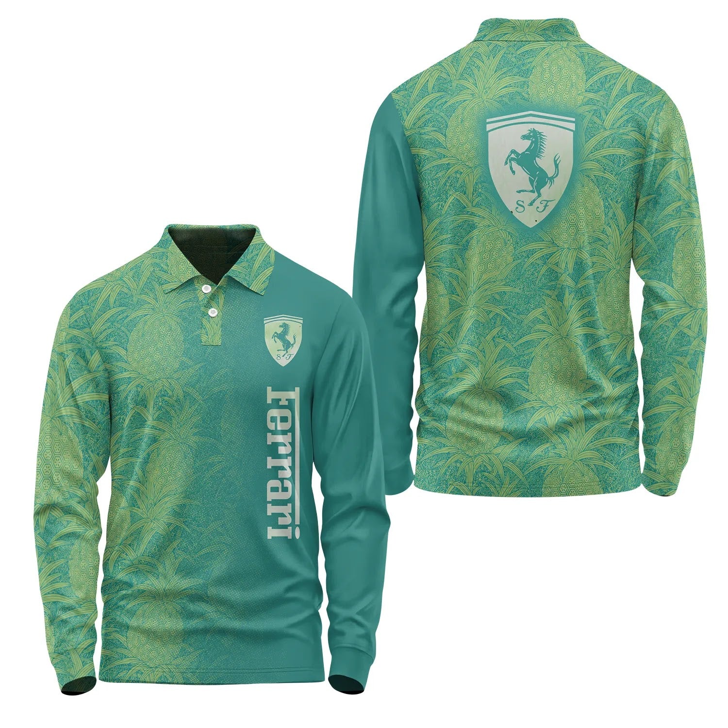 Ferrari Long Sleeve Polo SHW014