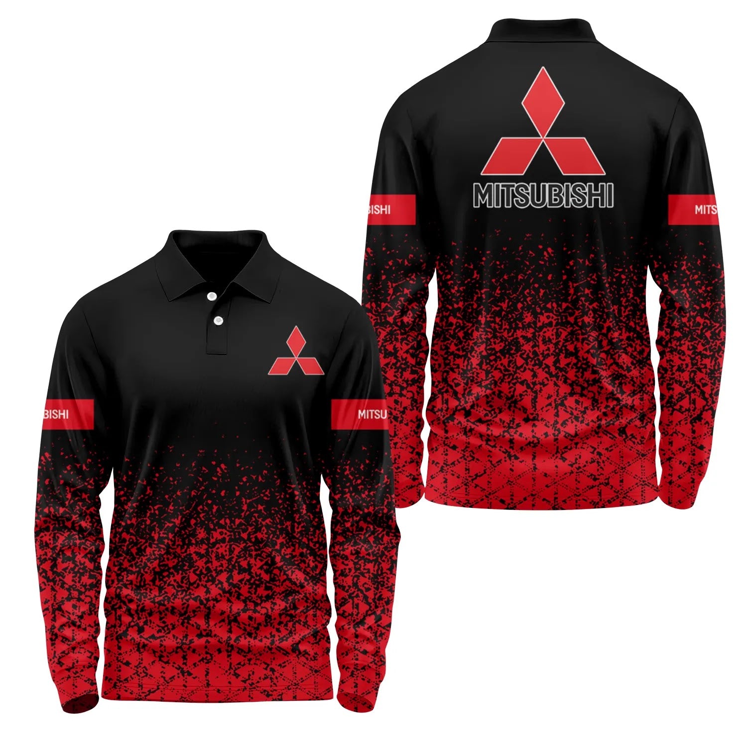 Mitsubishi Long Sleeve Polo SC096