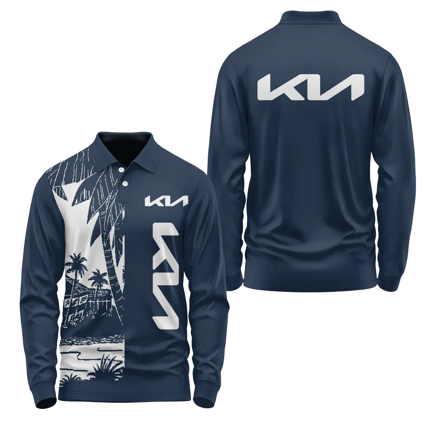 Kia Long Sleeve Polo SHW031