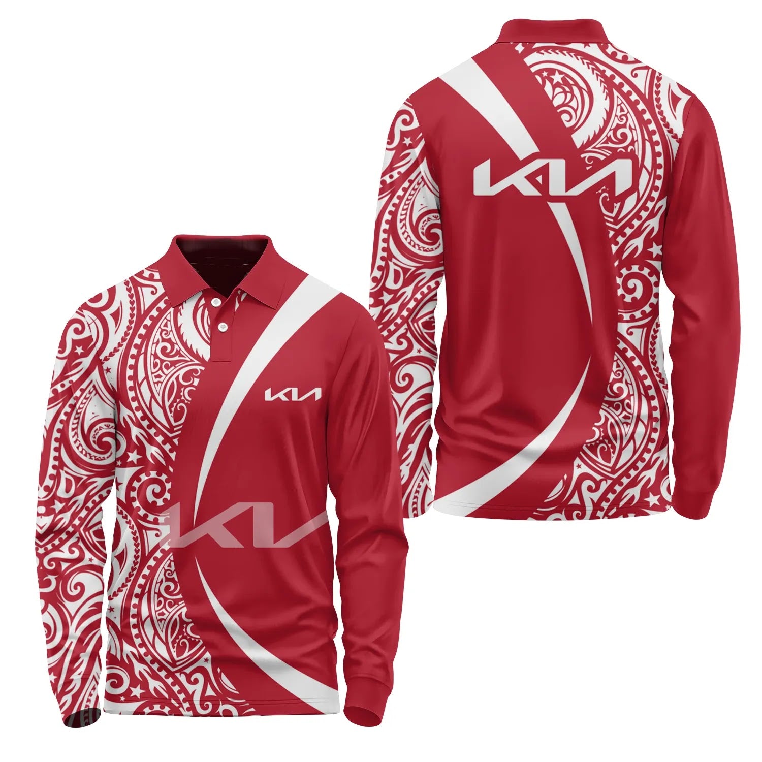 Kia Long Sleeve Polo SHW072
