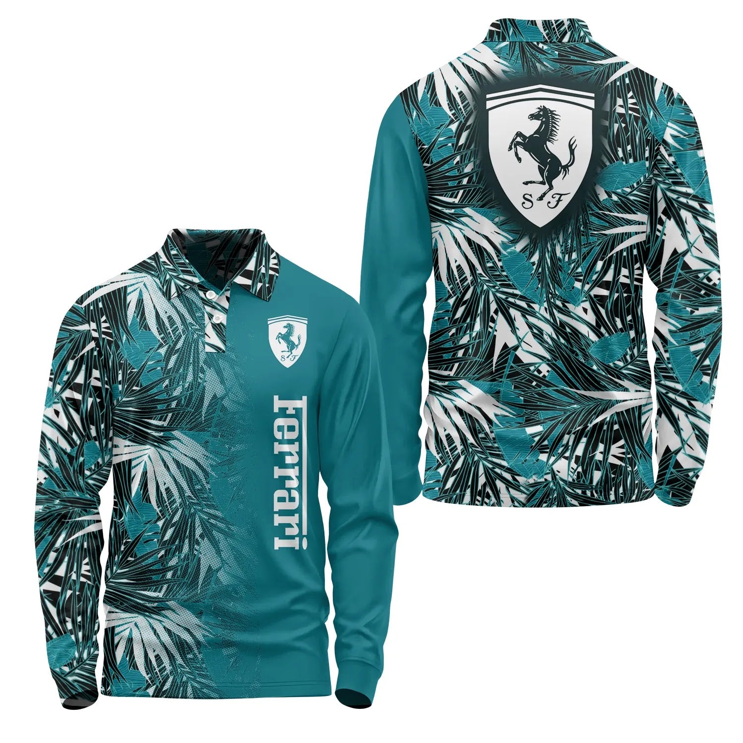 Ferrari Long Sleeve Polo SHW060