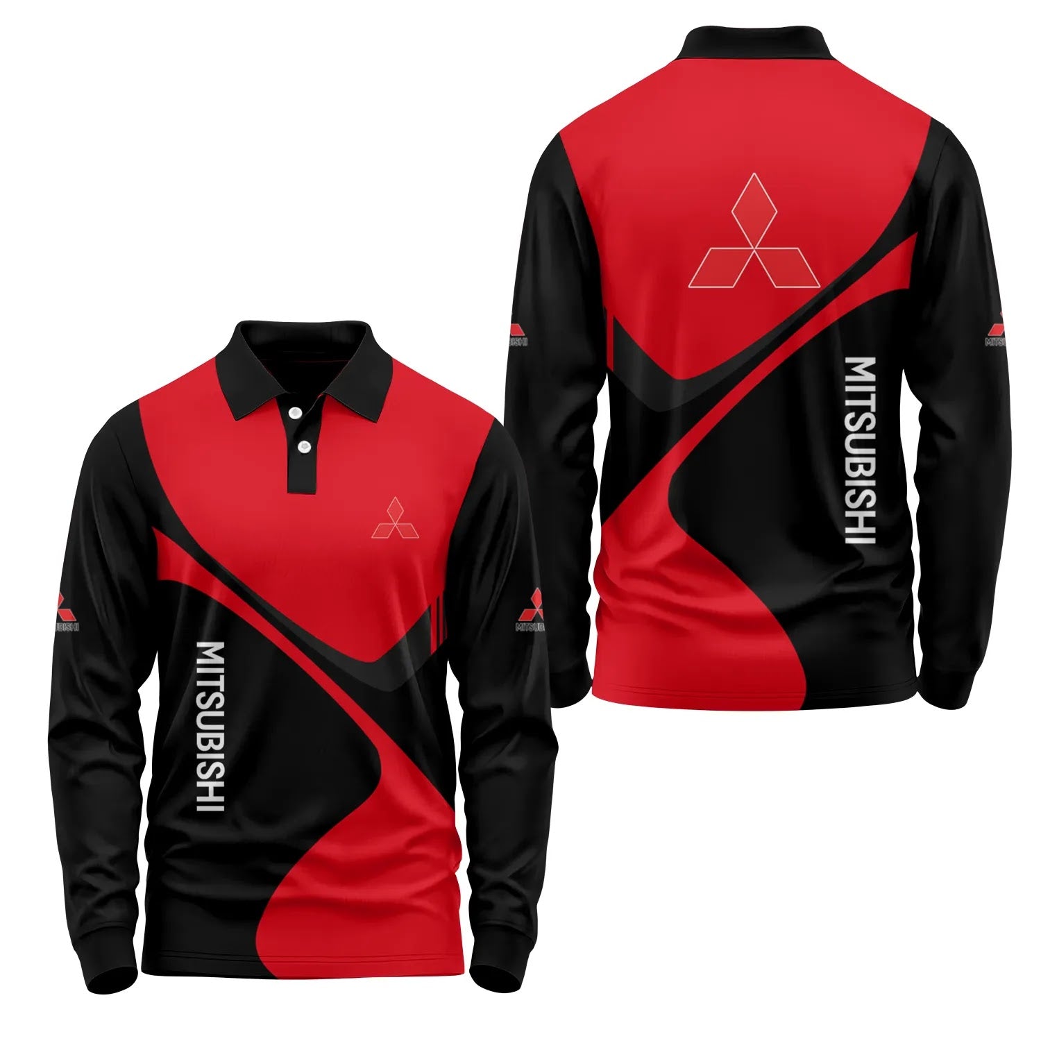 Mitsubishi Long Sleeve Polo SC058