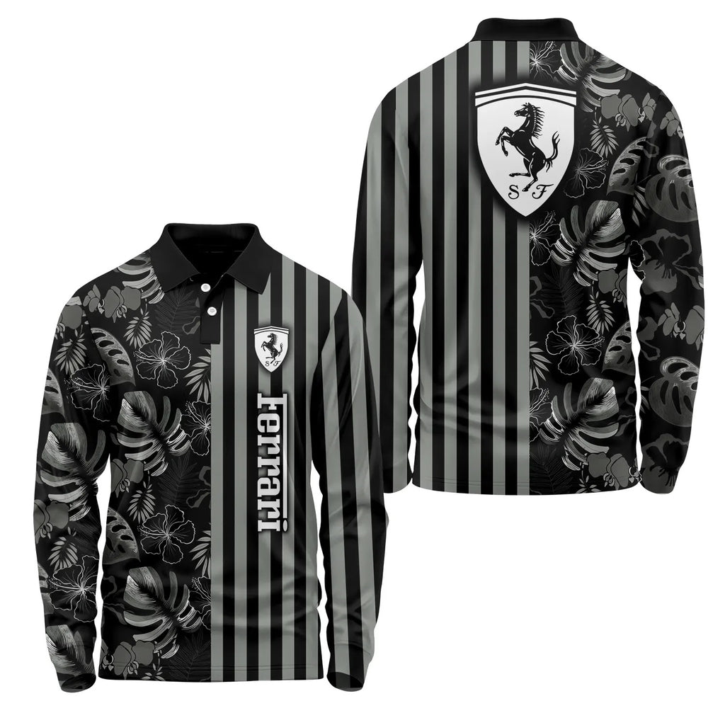 Ferrari Long Sleeve Polo SHW040