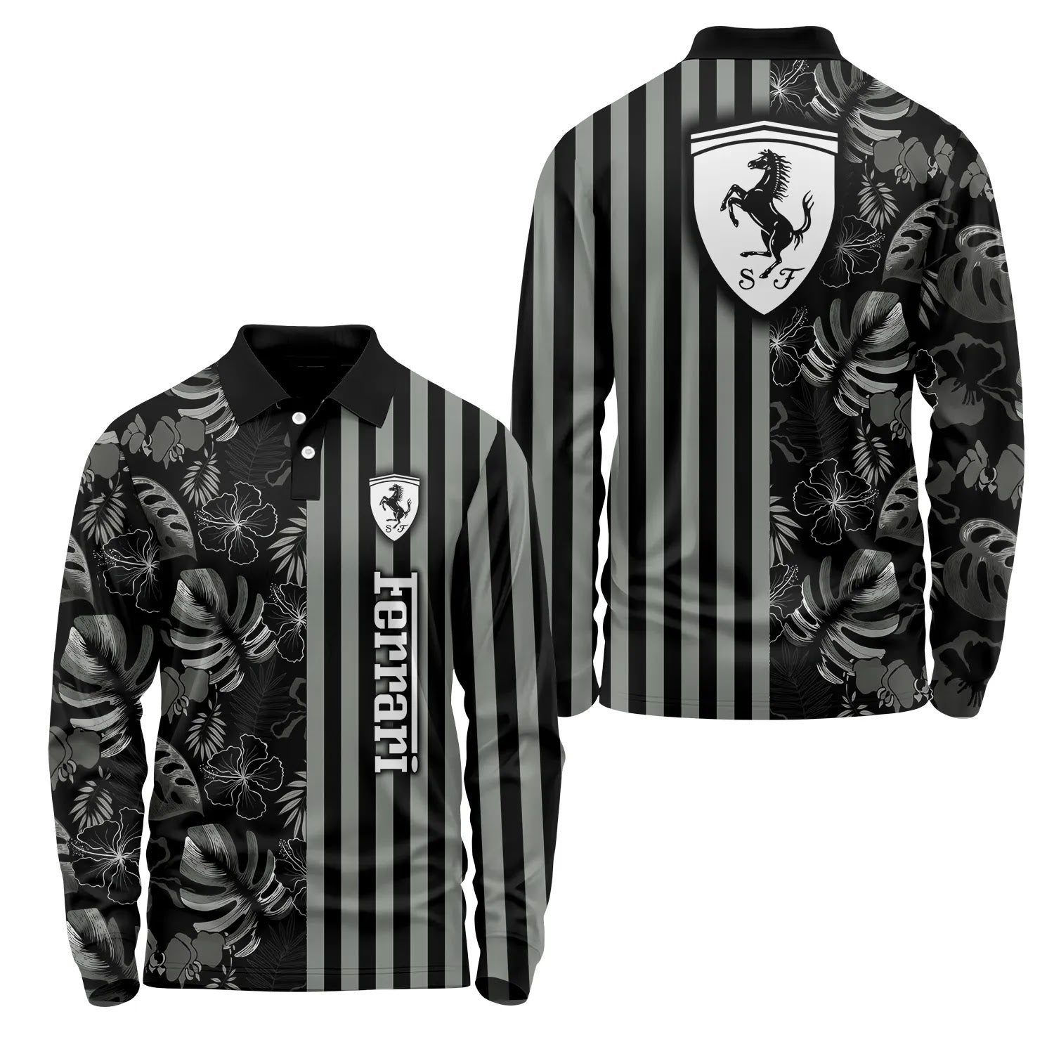 Ferrari Long Sleeve Polo SHW040